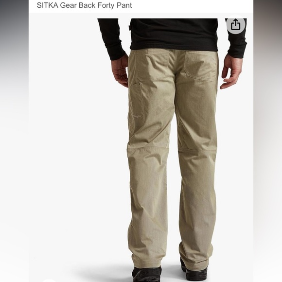Sitka Men’s Back Forty Pant Size 30R (Birch) - Picture 2 of 7